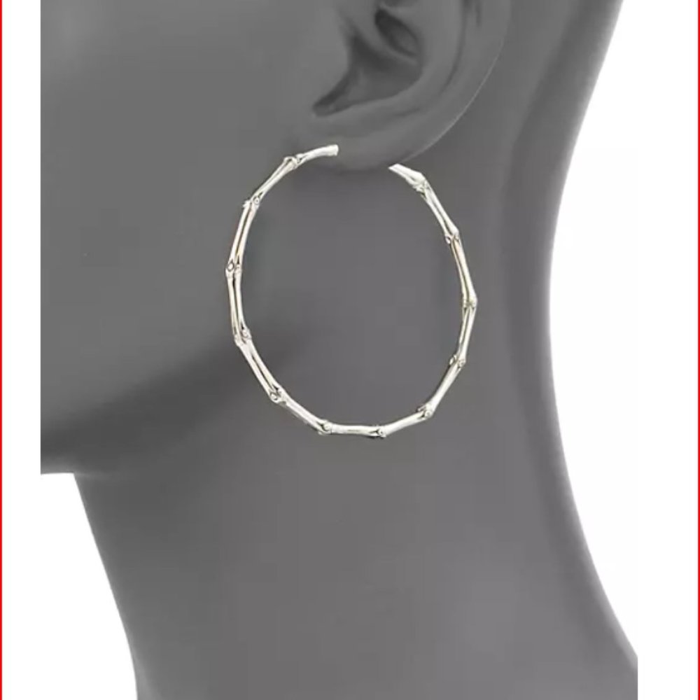 John Hardy Hoops Extra large Bamboo Collection